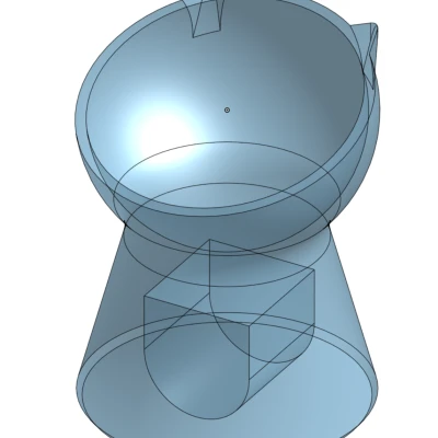 Tô cho mèo đứng có túi đựng tạ đối trọng tích hợp