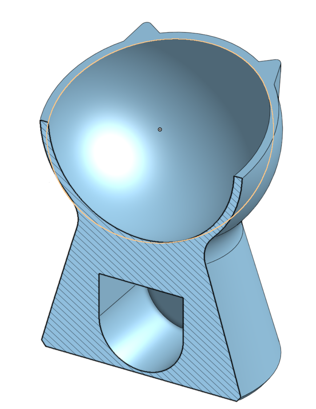 Tô cho mèo đứng có túi đựng tạ đối trọng tích hợp