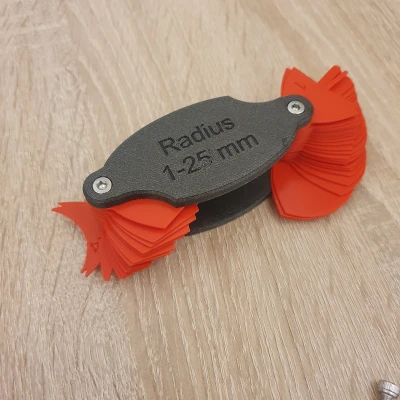 Thước Đo Bán Kính 1-25mm | Radius Gauge (M4)