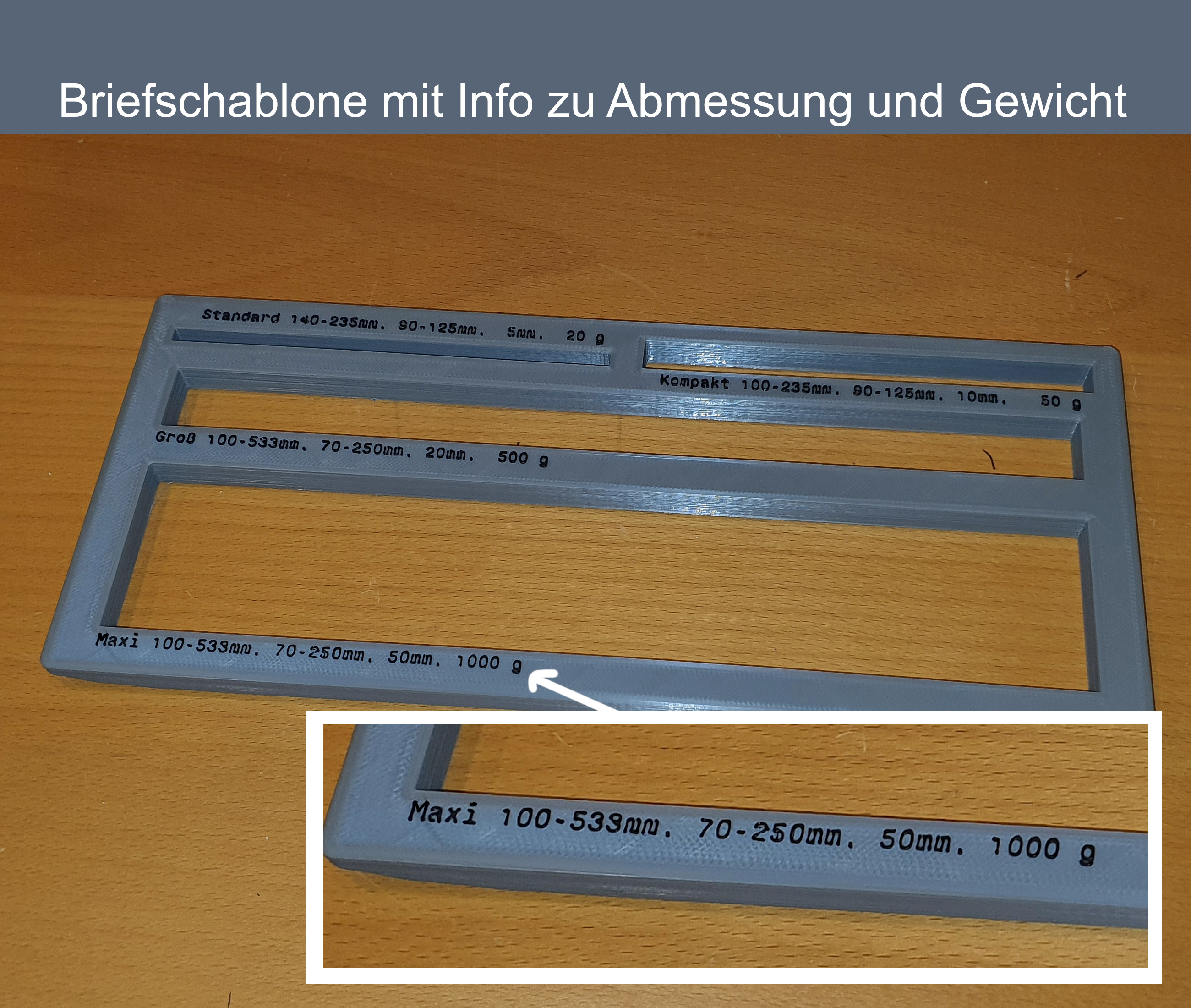 Khuôn Cắt Giấy Đo Kích Thước/Độ Dày Thư