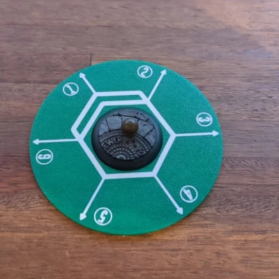 Guild Ball - Khuôn Giấy Vòng Tròn Đặt Quả Bóng