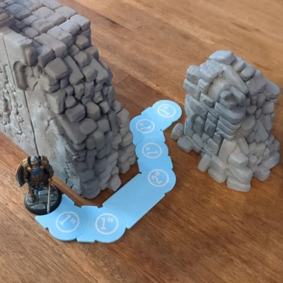 Đế đo di chuyển chính xác cho Wargames & Game mô hình