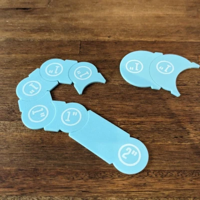 Đế đo di chuyển chính xác cho Wargames & Game mô hình