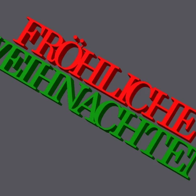 Trang trí Giáng Sinh Vui Vẻ - Fröhliche Weihnachten