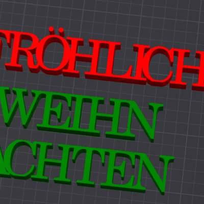 Trang trí Giáng Sinh Vui Vẻ - Fröhliche Weihnachten