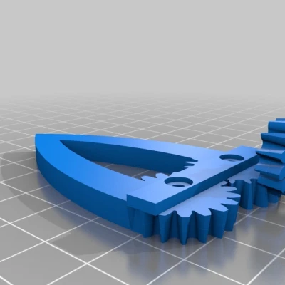 Càng gắp cho robot có bánh răng 90 độ