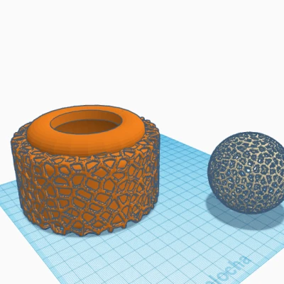 Hộp đựng cho hoa oải hương (voronoi có nắp bi)
