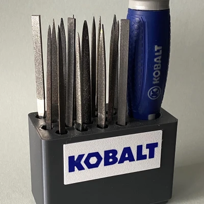 Hộp Gridfinity Cho Bộ Dũa (Kobalt)