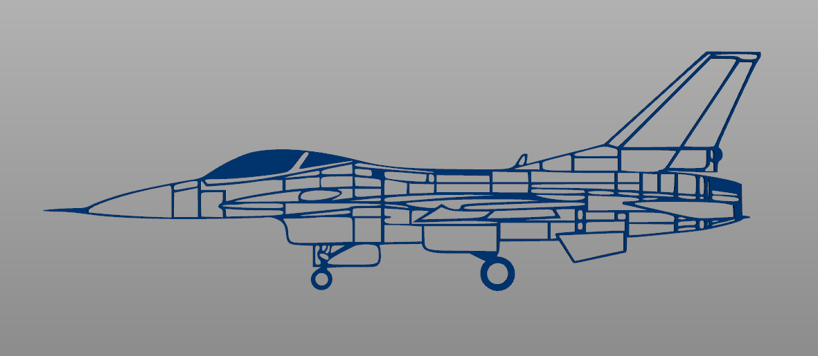 Tranh Treo Tường F-16 Fighting Falcon
