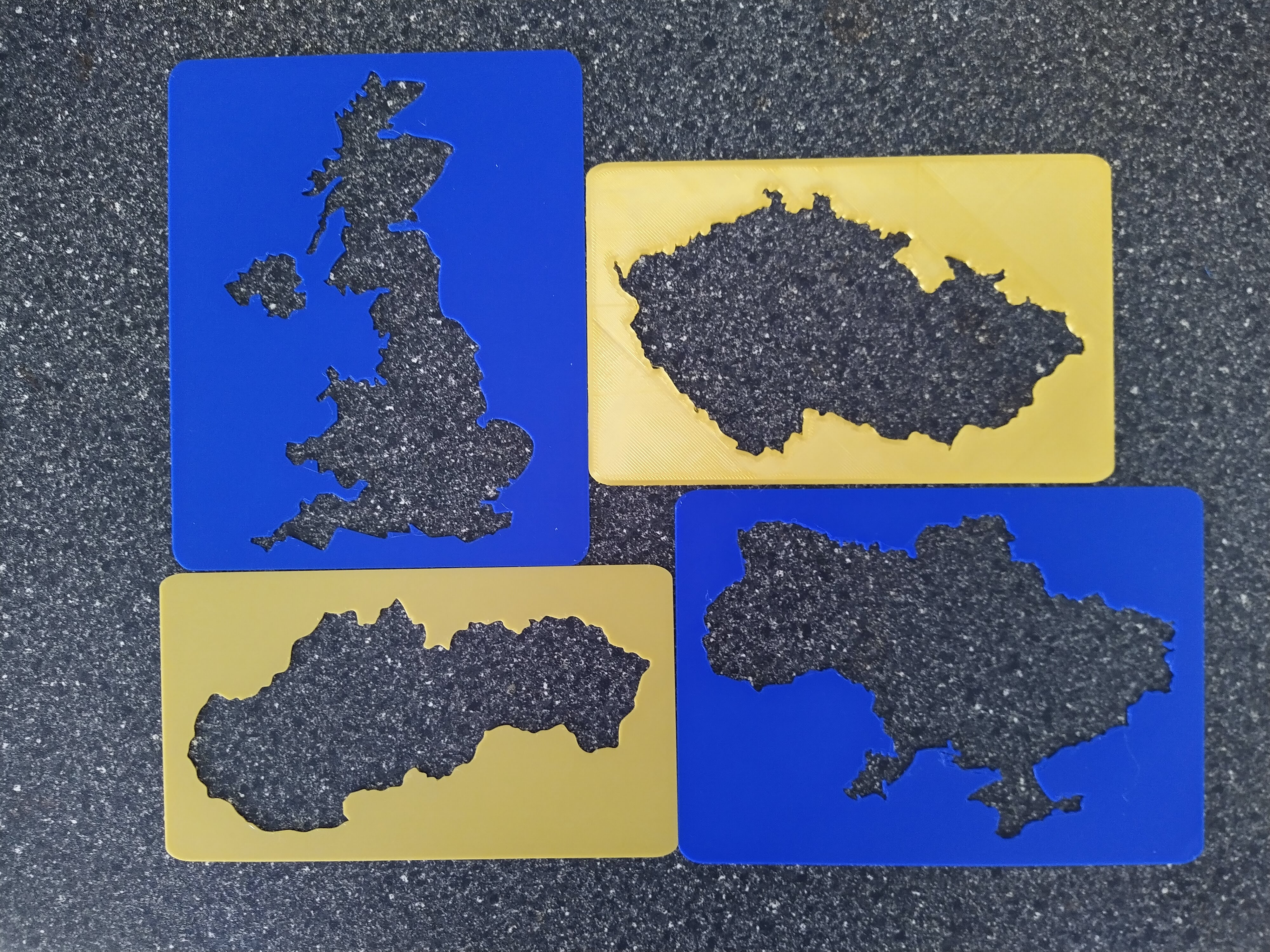 Bản đồ rỗng Vương quốc Anh, Ukraine, Cộng hòa Séc, Slovakia, Thụy Sĩ, Áo