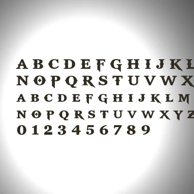 Font Chữ Thần Chiến Tranh (God Of War Font)