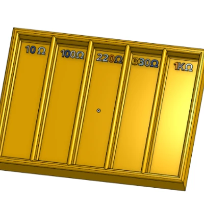 Hộp Đựng Điện Trở 10 & 5 Khe (18cm x 6.8cm)