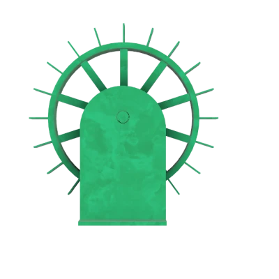 Bánh Xe Nước Trang Trí Hồ Cá Quay Tít