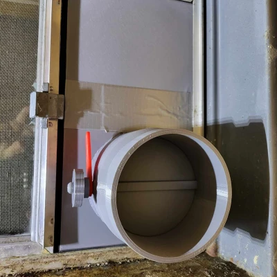 Lỗ thông hơi cửa sổ tầng hầm cho máy khắc laser 4 inch 100mm