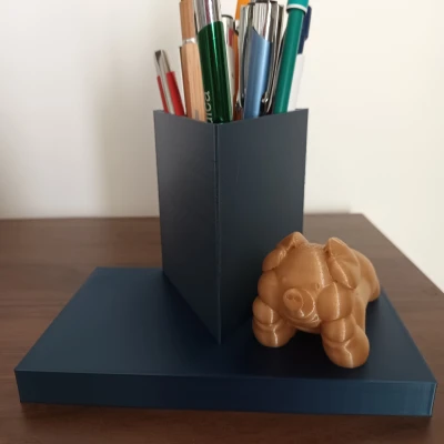 Ống cắm bút/hộp đựng bút hình heo