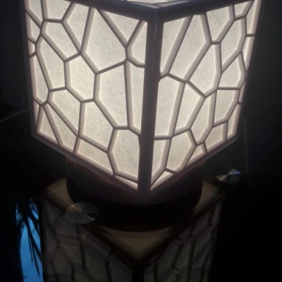 Đèn Voronoi - Đèn Pha Lê Hình Khối