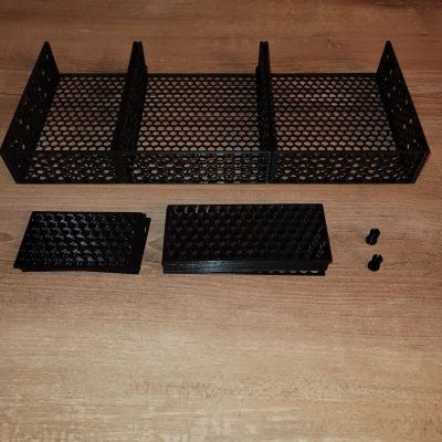 Hộp Tổ Chức Hạt Giống / Gia Vị Chia Ngăn Linh Hoạt, Low Poly, Kết Nối Được