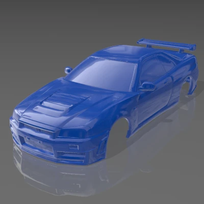 Vỏ Xe RC Open Z V16 Nissan Skyline R34 V-Spec 94mm