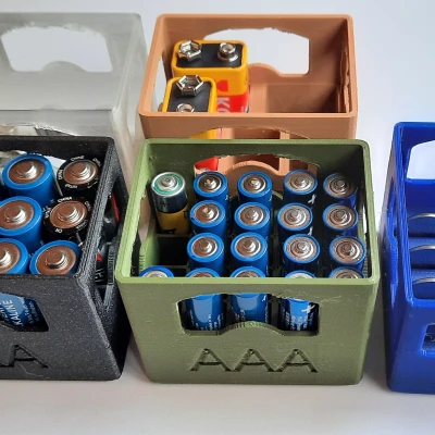 Thùng bia xếp chồng đựng pin / AA/AAA/9V Block/CR2032