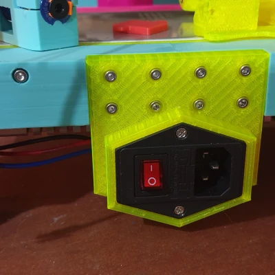 The 100 printer - Ổ cắm điện kín - Gắn thấp phía sau