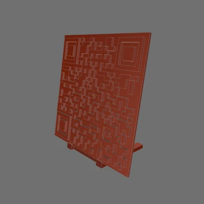 Mã QR Rickroll (kèm đế)