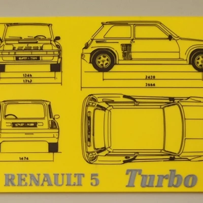Bản vẽ Renault 5 Turbo