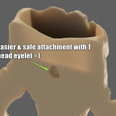 Chậu Cây Treo Tường Đầu Lâu Mythosaur V2.1 (The Mandalorian) - Star Wars