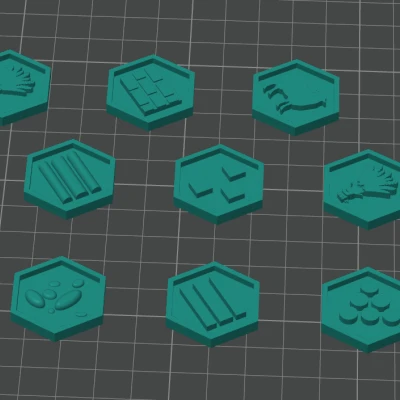 Tiền Xu Tài Nguyên Catan Định Dạng Lục Giác