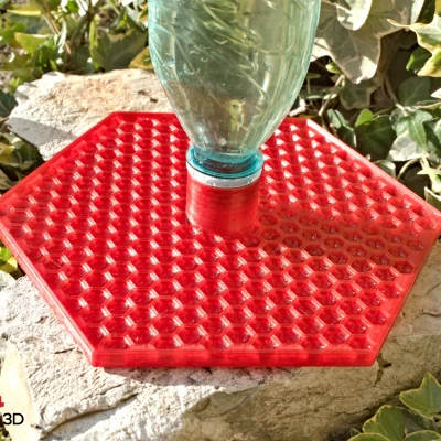 Máng cho ong từ chai PET