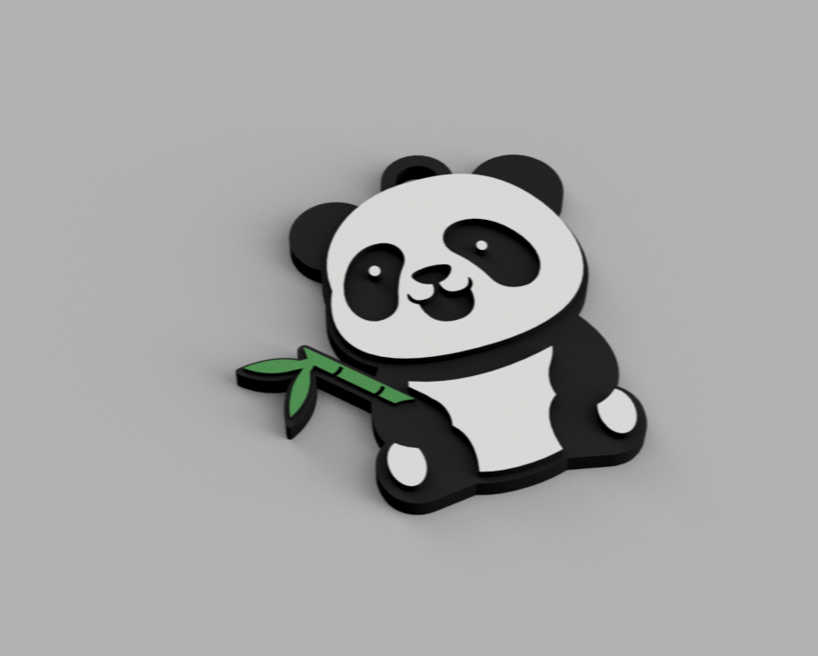 Móc Khóa Gấu Trúc 3 Màu