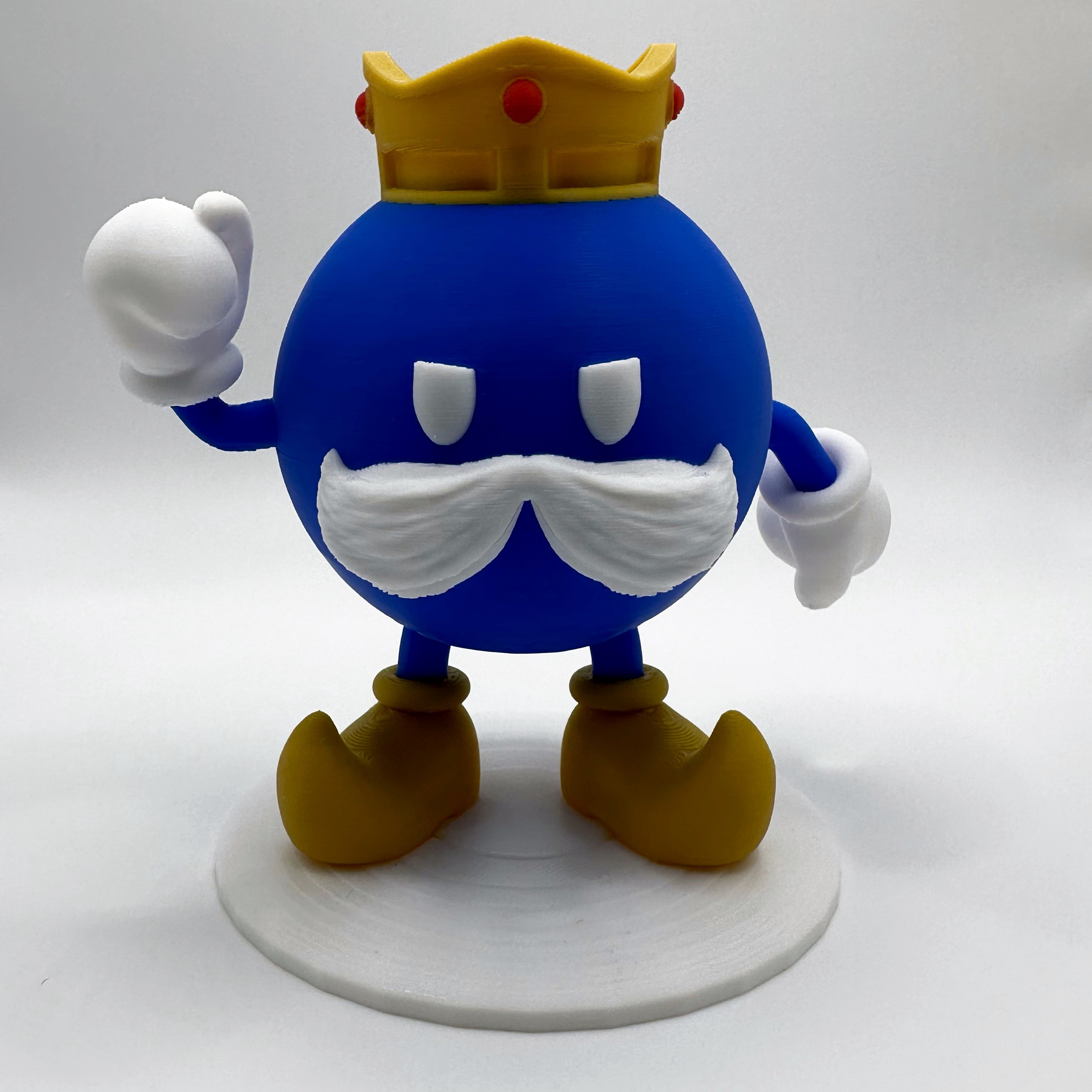 King Bob-omb Đa Sắc Màu - Cao 7.5 inch