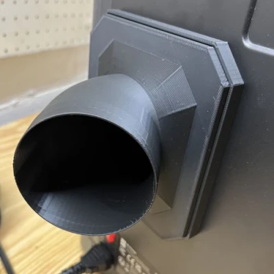 Ống Dẫn Khí Cong 45 Độ Nam Châm 3" Cho Bambu Lab P1S