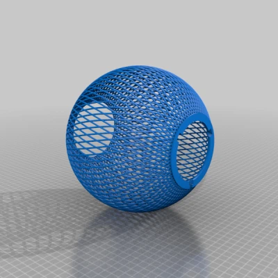 Đèn cầu làm từ lưới.