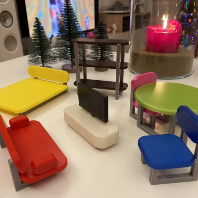 Mẫu nội thất nhà búp bê (sample)