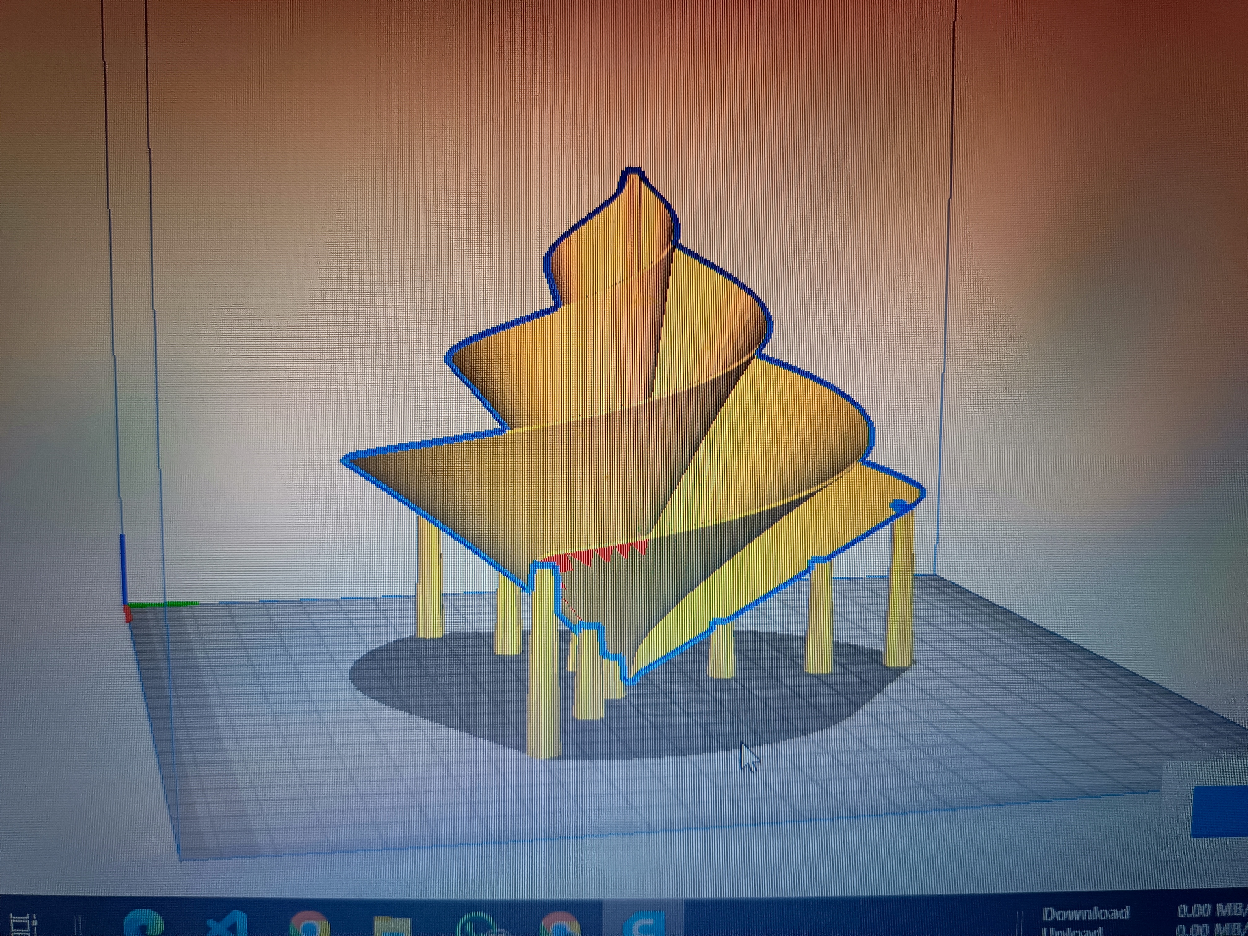 Cánh Quạt Lilly Tỷ Lệ Vàng Ba Cánh