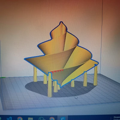 Cánh Quạt Lilly Tỷ Lệ Vàng Ba Cánh