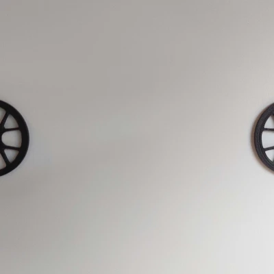 Bánh xe nam châm cho Tranh tường "Porsche GT3 RS 992 Silhouette"