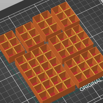 Rack đựng lọ - máy phát - lỗ vuông