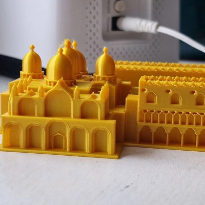 Mô hình Cung điện Doge (Palazzo Ducale) và Vương cung thánh đường San Marco có thể in được