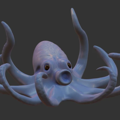 Mô Hình Bạch Tuộc 3D