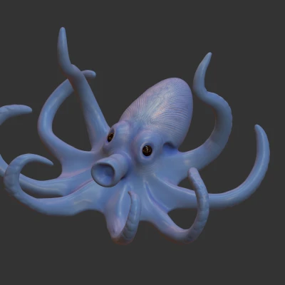 Mô Hình Bạch Tuộc 3D