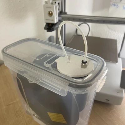 Nắp Hộp Sấy Filament Có Lỗ Luồn Ống PTFE