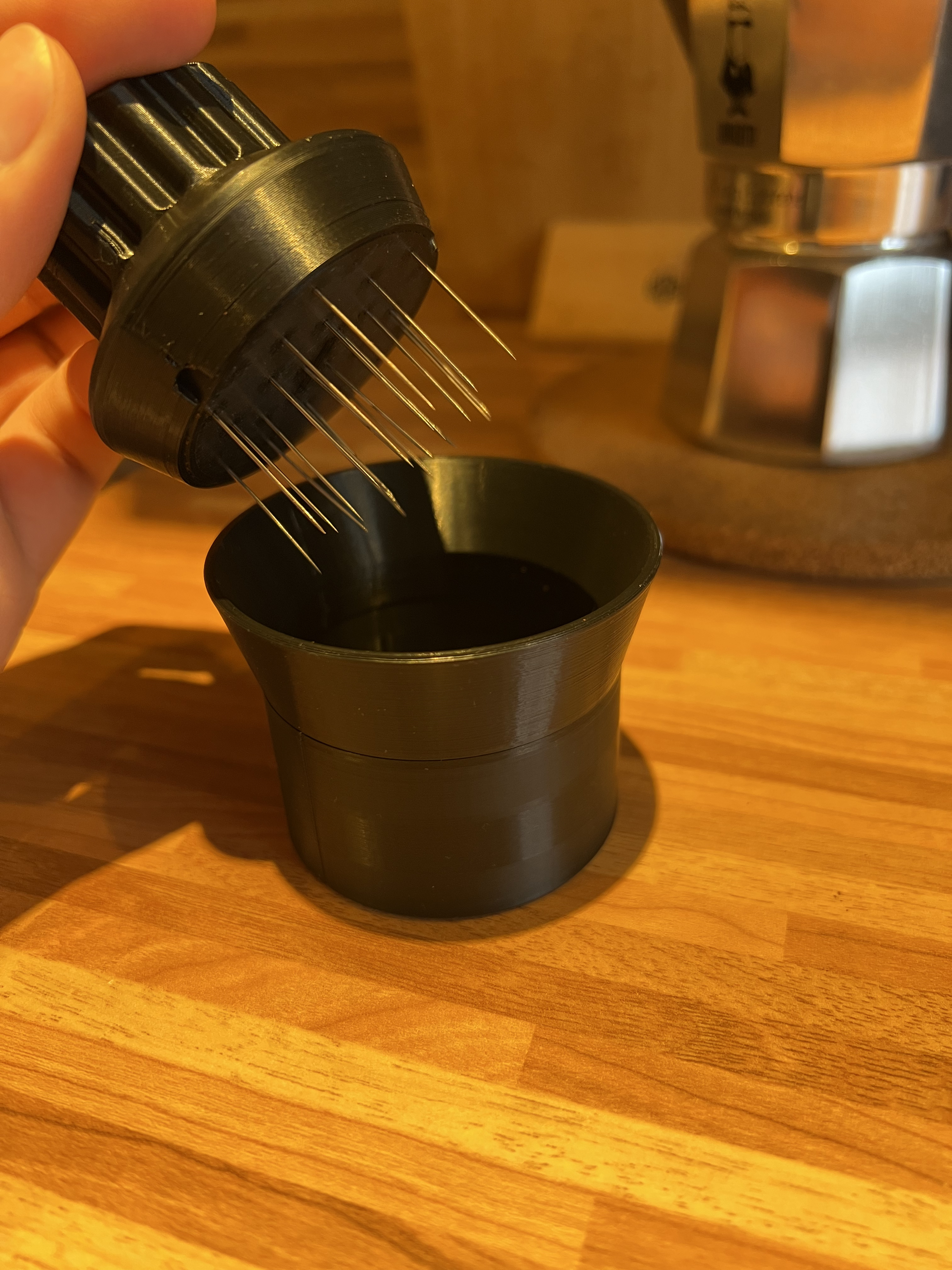 Dụng Cụ Pha Cà Phê Bialetti Mokka Express - Phễu + WDT-Tool (Phiên bản 3 cup)