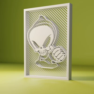 StringArt : "Thiên Thần Đen"