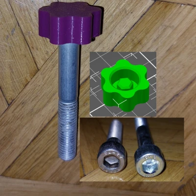 Nút vặn lục giác cho ốc M10 (ví dụ: vô lăng)