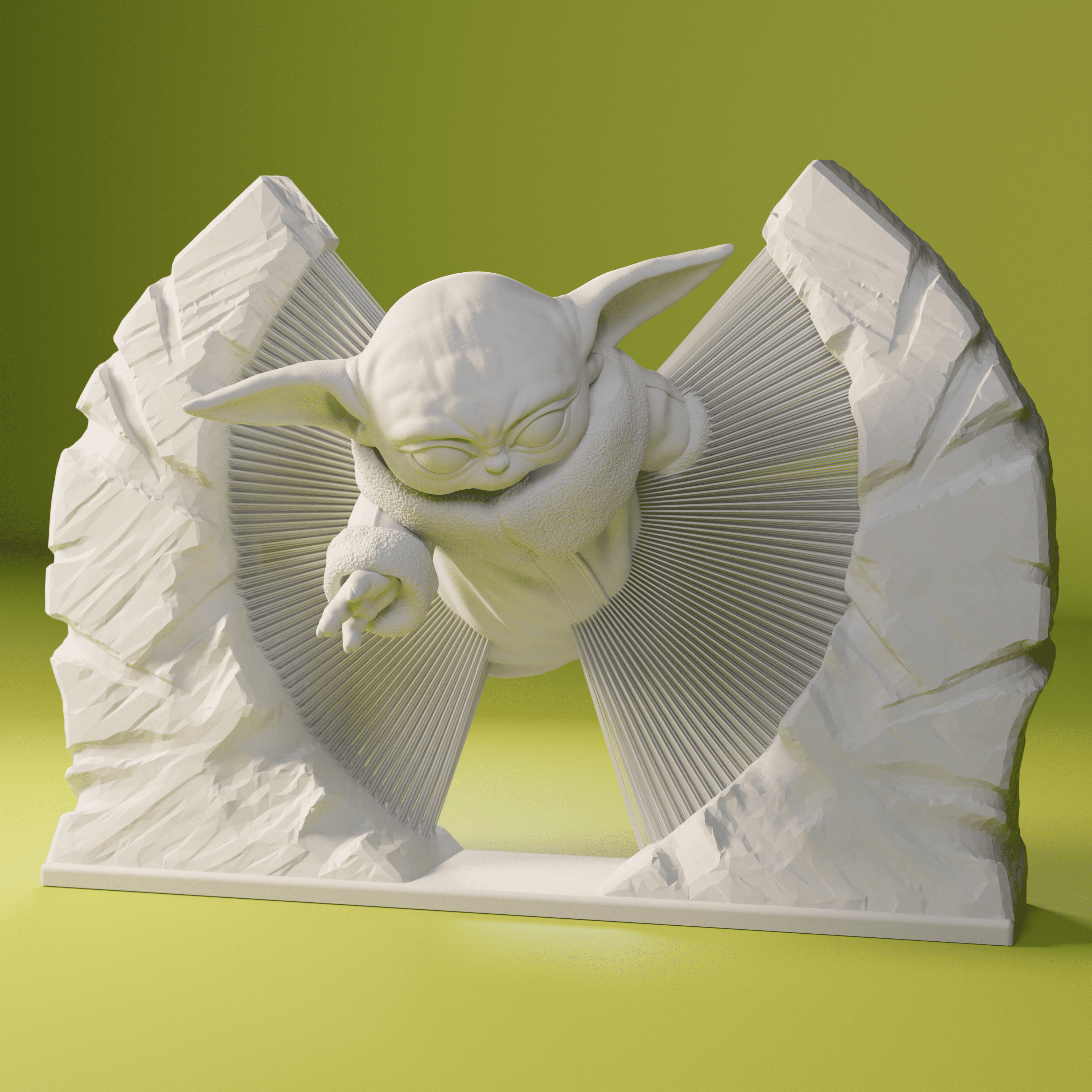 Baby Yoda Bằng Dây Vẽ