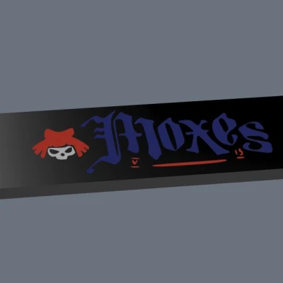 Móc khóa logo Moxes Cyberpunk 2077 cho AMS