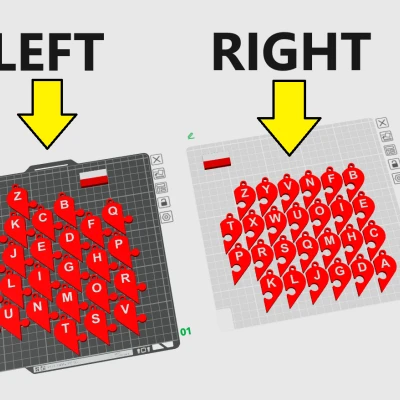 Móc Khóa Trái Tim Ghép Hình Valentine