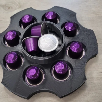 Kệ Trưng Bày Viên Nén Nespresso Kiểu Cổ Quay