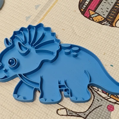 Triceratops - Khay Cảm Giác Cho Bé